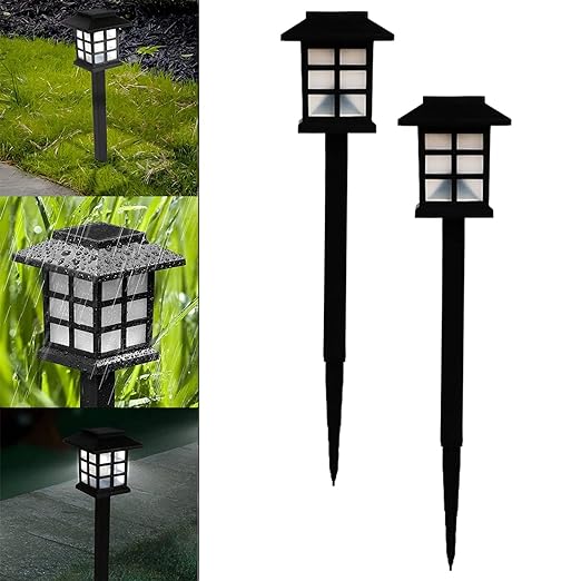 Solar Light Outdoor Waterproof Automatic on Off for Garden Fountain loght lamp Stand for Pathway Pack of 2 Solar Light Outdoor Waterproof Automatic on Off for Garden Fountain loght lamp Stand for Pathway Pack of 2